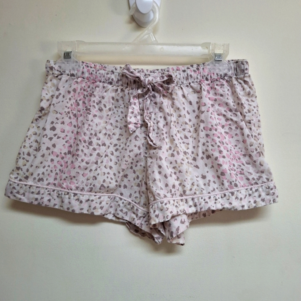 Victoria's Secret Cotton Leopard Print Pajama Shorts Small